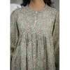 Generic Women's Cotton Printed Full Sleeve Mandarin collar Tunics (Green)