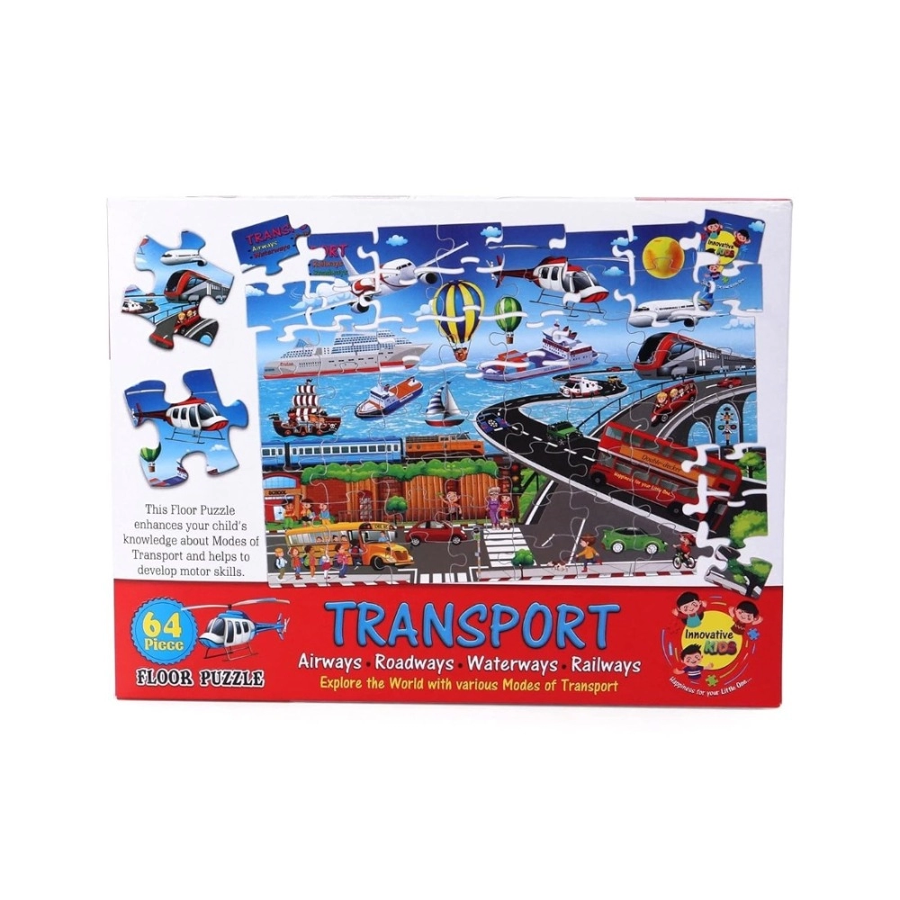 64_Pcs Set Transport Puzzle | Cardboard | Educational Toys | 4+ Years 64_Pcs Set Transport Puzzle | Cardboard | Educational Toys | 4+ Years