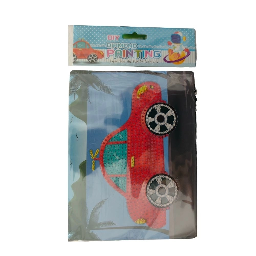 Pack Of 2 Diamond Painting Kit - Car | Cardboard | Stationery | 2+ Years