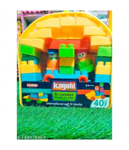 40_Pcs Set Blocks | Plastic | Educational Toys | 3+ Years