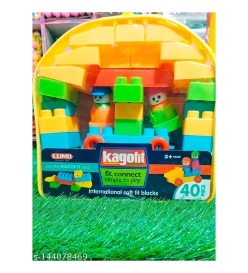 40_Pcs Set Blocks | Plastic | Educational Toys | 3+ Years