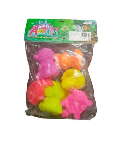 Domestic Mixed Animal Chu Chu Toys |   Rubber  |   Toys| 6+ Months