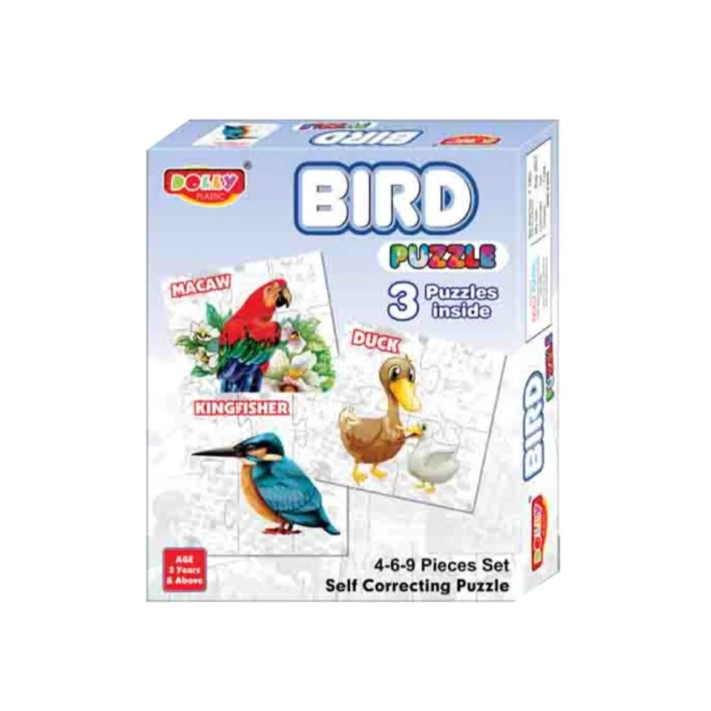 3_Pcs Set Bird Puzzle | Cardboard | Educational Toys | 3+ Years 3_Pcs Set Bird Puzzle | Cardboard | Educational Toys | 3+ Years