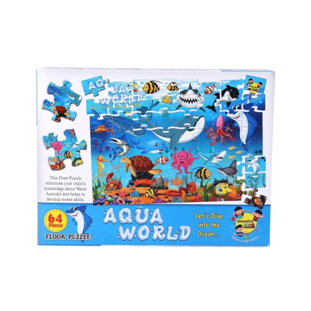 64_Pcs Set Aqua World Puzzle | Cardboard | Educational Toys | 4+ Years 64_Pcs Set Aqua World Puzzle | Cardboard | Educational Toys | 4+ Years
