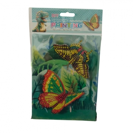 Pack Of_2 Diamond Painting Kit - Butterfly |   Cardboard  |   Stationery | 2+ Years