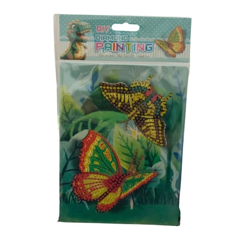 Pack Of_2 Diamond Painting Kit - Butterfly |   Cardboard  |   Stationery | 2+ Years