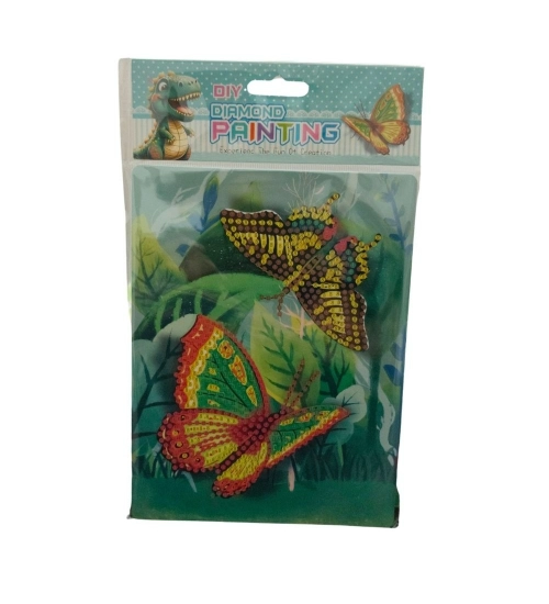 Pack Of_2 Diamond Painting Kit - Butterfly |   Cardboard  |   Stationery | 2+ Years