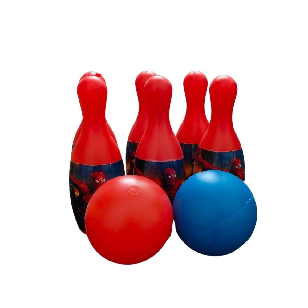 Spider Man Theme Bowling Set with two balls | Plastic | Toys| 1+ Years Spider Man Theme Bowling Set with two balls | Plastic | Toys| 1+ Years