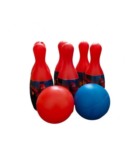 Spider Man Theme Bowling Set with two balls |   Plastic  |   Toys| 1+ Years