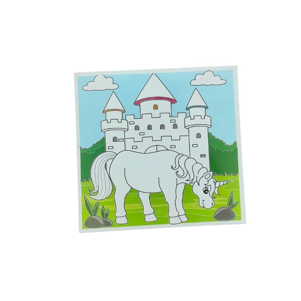 Fun With Color Coloring Board-Unicorn | Cardboard | Educational Toys| 3+ Years Fun With Color Coloring Board-Unicorn | Cardboard | Educational Toys| 3+ Years