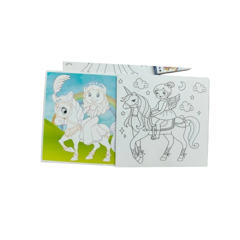 Fun With Coloring Board-Princess |   Cardboard  |   Educational Toys| 3+ Years