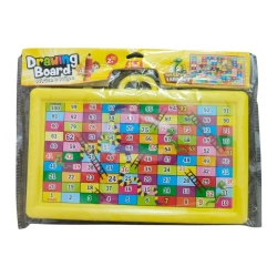 Pack Of_2 2in 1 Slate With Snake Ladder Game |   Plastic  |   Educational Toys| 3+ Years