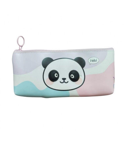 Pack Of_2 Panda Cartoon Printed Pencil Pouch |   Canvas  |   Stationery | 3+ Years