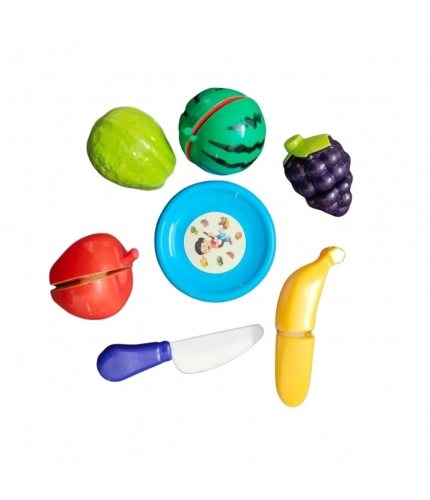 5_Pcs Set Cutting Fruits  |   Plastic  |   Toys| 1+ Years