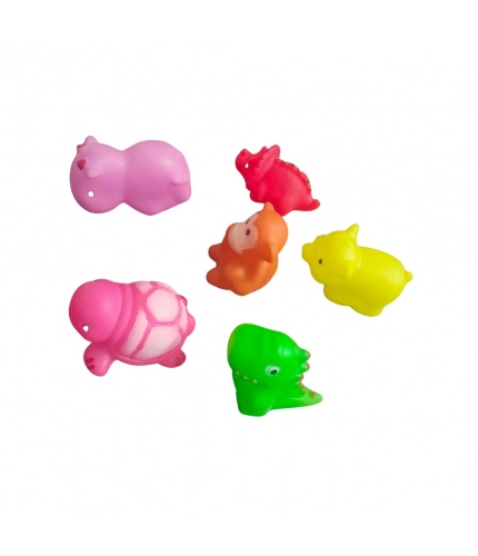 Small Size Animal Chu Chu Toys |   Rubber  |   Toys| 6+ Months
