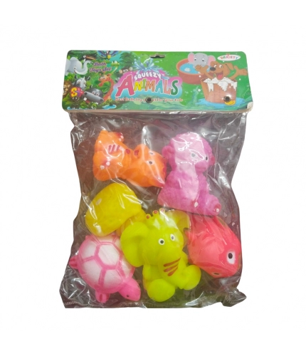 Domestic Mixed Animal Chu Chu Toys |   Rubber  |   Toys| 6+ Months