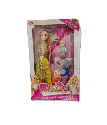Barbie Doll Miss india Set |   Plastic  |   Toys| 1+ Years