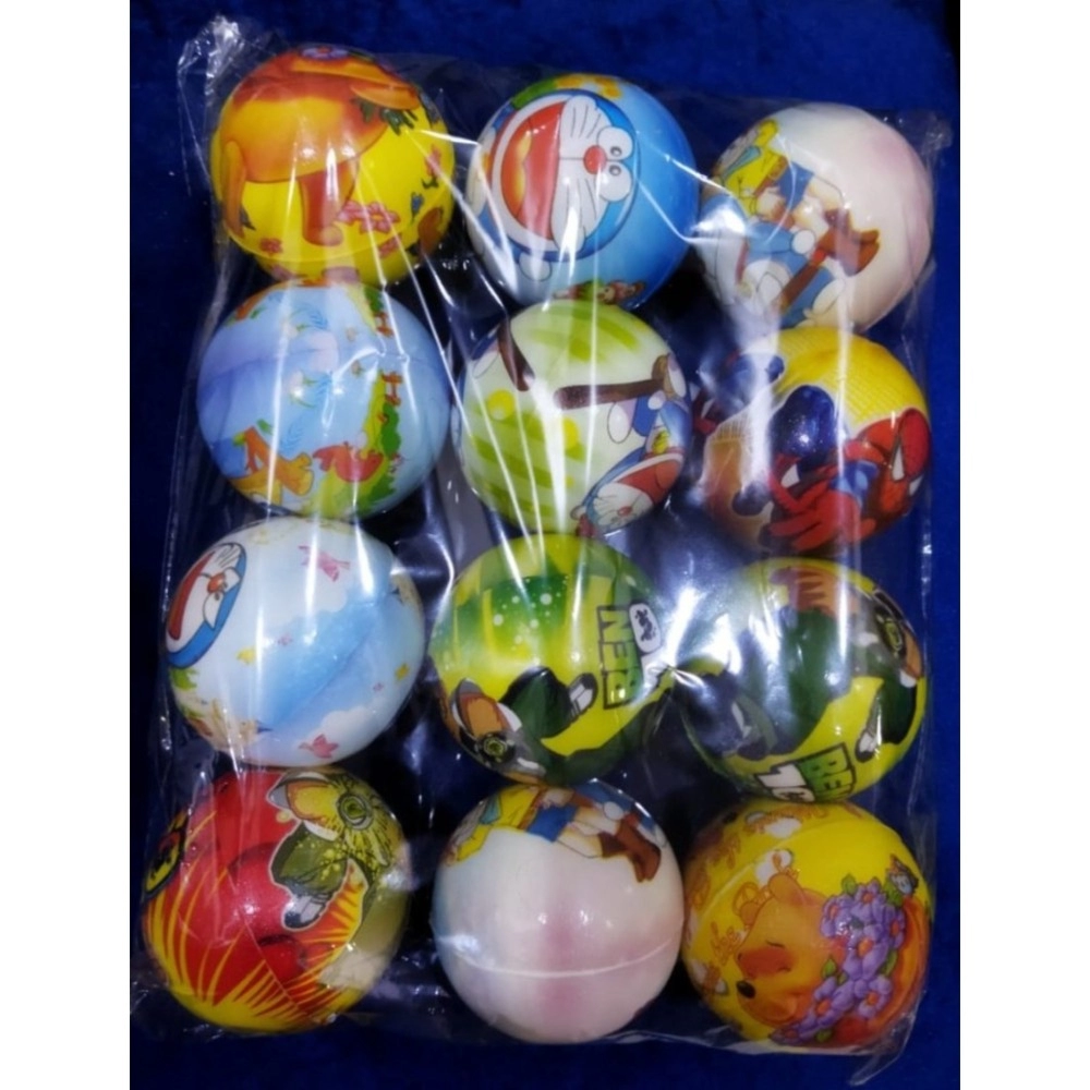 12 Pcs Set Squeeze Ball | Rubber | Toys | 3+ Years