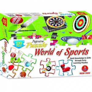 120_Pcs Jigsaw Puzzle World Of Sports| Cardboard | Educational Toys | 4+ Years 120_Pcs Jigsaw Puzzle World Of Sports| Cardboard | Educational Toys | 4+ Years