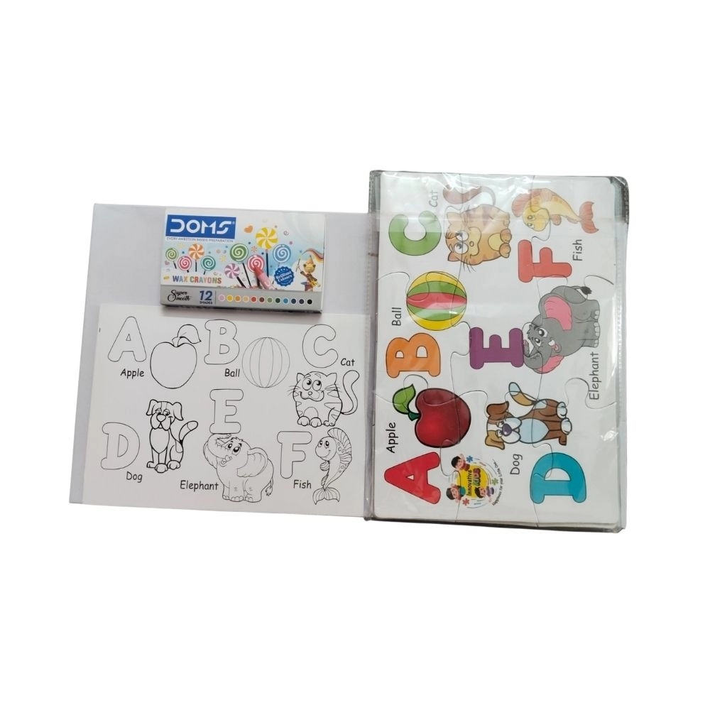 2 In 1 Puzzle & Colors Alphabet | Cardboard | Educational Toys| 3+ Years 2 In 1 Puzzle & Colors Alphabet | Cardboard | Educational Toys| 3+ Years