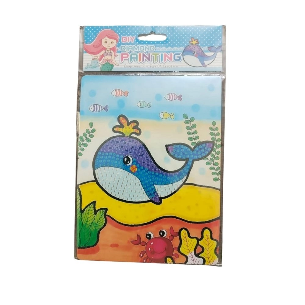 Pack Of 2 Diamond Painting Kit - Dolphin | Cardboard | Stationery | 2+ Years