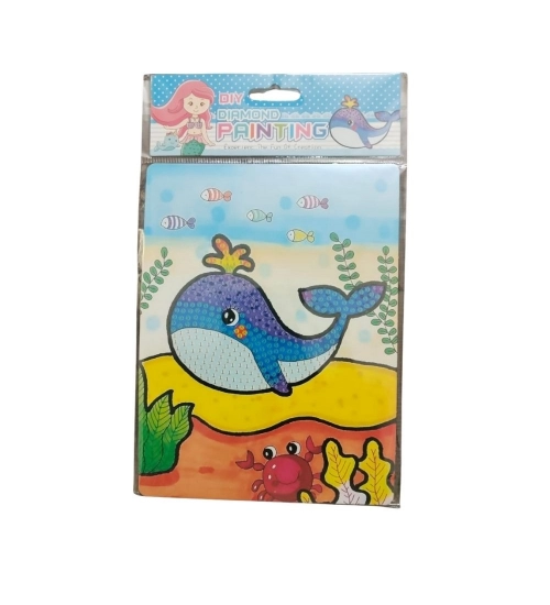 Pack Of_2 Diamond Painting Kit - Dolphin |   Cardboard  |   Stationery | 2+ Years
