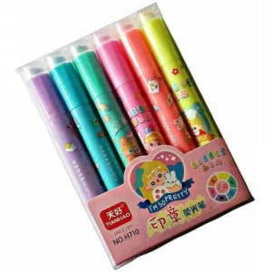 2-in-1 Stamper Marker Pen Set with Water Based Ink | Plastic | Stationery | 3+ Years 2-in-1 Stamper Marker Pen Set with Water Based Ink | Plastic | Stationery | 3+ Years