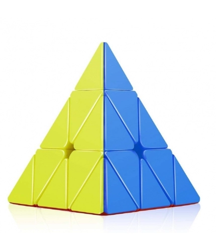 Pyramid Cube 3x3 High Speed Stickerless Triangle Pyraminx Puzzle Cube  | Plastic | Creative Toys | 5+ Years