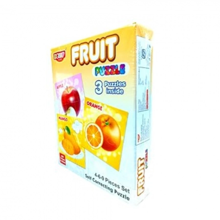 3_Pcs Set Fruit Puzzle | Cardboard | Educational Toys | 3+ Years