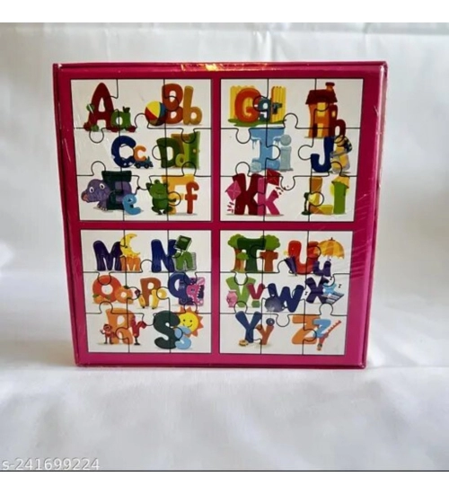 4_Pcs Set Alphapet Puzzle | Cardboard | Educational Toys | 4+ Years 4_Pcs Set Alphapet Puzzle | Cardboard | Educational Toys | 4+ Years