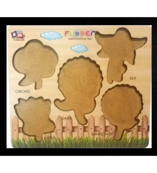 Wooden Puzzle - Flowers | Wood | Educational Toys | 3+ Years