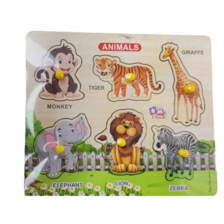 Wooden Puzzle - Animals | Wood | Educational Toys | 3+ Years