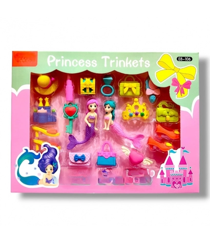 Eraser set - Mermaid theme | Rubber | Stationery | 5+ Years
