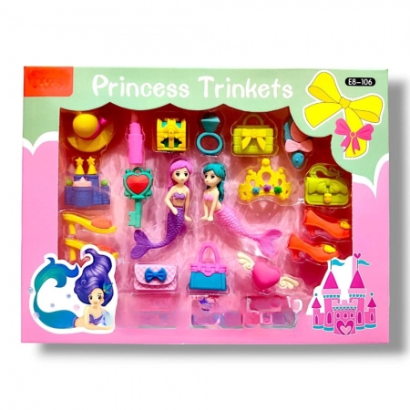 Eraser set - Mermaid theme | Rubber | Stationery | 5+ Years