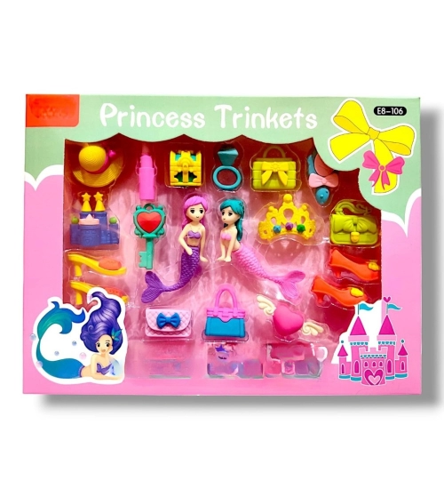 Eraser set - Mermaid theme | Rubber | Stationery | 5+ Years