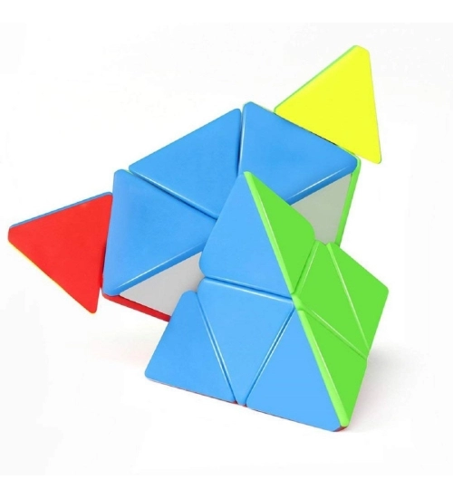 Pyramid Cube 3x3 High Speed Stickerless Triangle Pyraminx Puzzle Cube  | Plastic | Creative Toys | 5+ Years