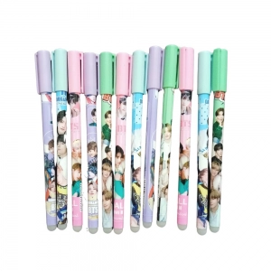 12_Pcs Set BTS Theme Reusable Pencil | Plastic, Metal | Stationery | 3+ Years 12_Pcs Set BTS Theme Reusable Pencil | Plastic, Metal | Stationery | 3+ Years