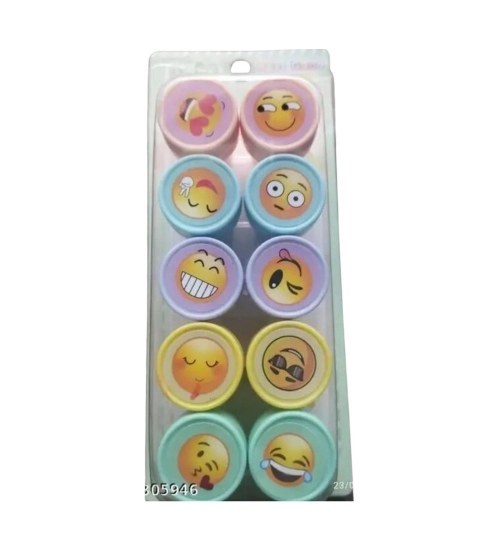 Emoji stamp set | Plastic | Stationery | 3+ Years
