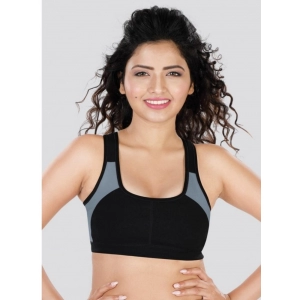 Dermawear SB-1101 Women's 4D Stretch Sports Bra (Black-Grey) Dermawear SB-1101 Women's 4D Stretch Sports Bra (Black-Grey)