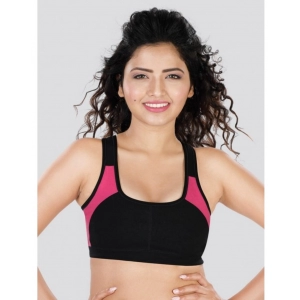 Dermawear SB-1101 Women's 4D Stretch Sports Bra (Black-Pink) Dermawear SB-1101 Women's 4D Stretch Sports Bra (Black-Pink)