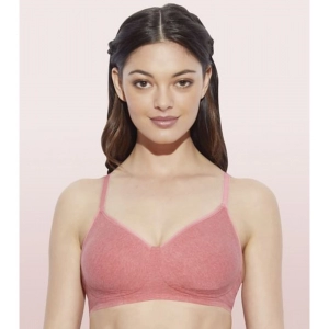 Enamor A042 Women's Cotton Everyday Non Padded And Wirefree Bra (Tomato-Melange)