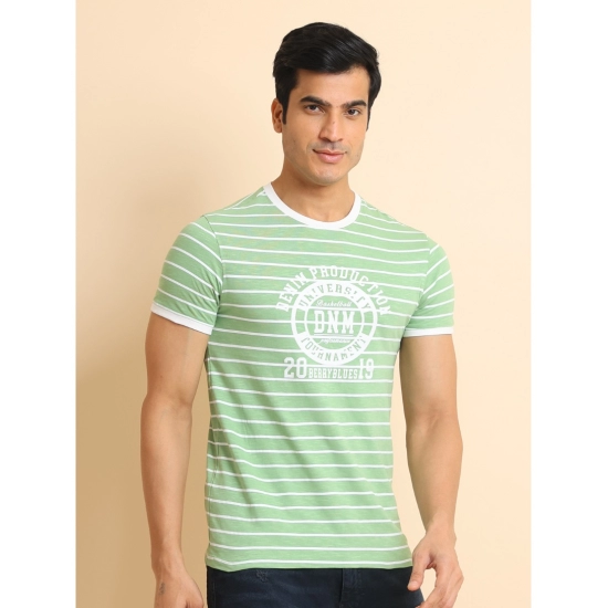 Generic Men's Casual Cotton Printed Round Neck Half Sleeve T-Shirt (LightGreen) Generic Men's Casual Cotton Printed Round Neck Half Sleeve T-Shirt (LightGreen)