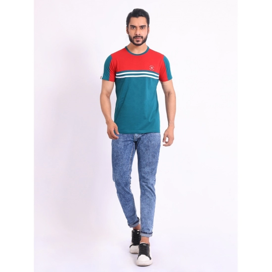 Generic Men's Casual Cotton Printed Round Neck Half Sleeve T-Shirt (Red) Generic Men's Casual Cotton Printed Round Neck Half Sleeve T-Shirt (Red)