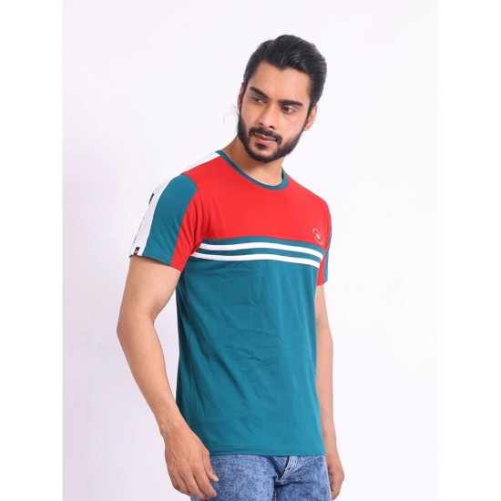 Generic Men's Casual Cotton Printed Round Neck Half Sleeve T-Shirt (Red) Generic Men's Casual Cotton Printed Round Neck Half Sleeve T-Shirt (Red)