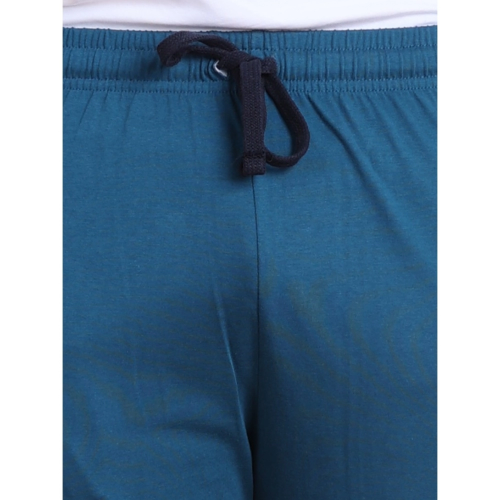 Men's Casual Cotton Striped Full Length Track Pant (Blue)
