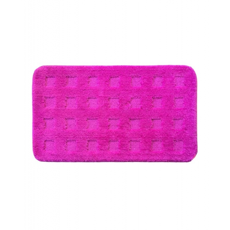 Generic Polyester Knitted Bathmats Sets (Pink, Size: 16x24 In)