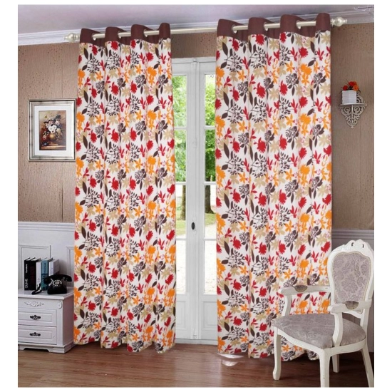 Generic Cotton Printed Curtains (Multicolor, Size: 54x60 In) Generic Cotton Printed Curtains (Multicolor, Size: 54x60 In)