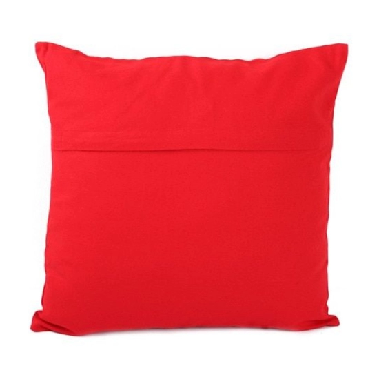 Generic Pack Of_2 Cotton Printed Cushion Cover Sets (Orange, Size: 16x16 In)