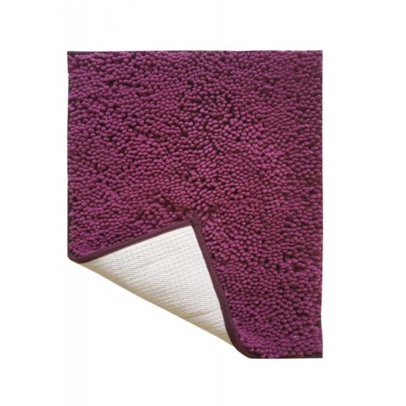 Generic Polyester Knitted Bathmats Sets (Purple, Size: 20x30 In)