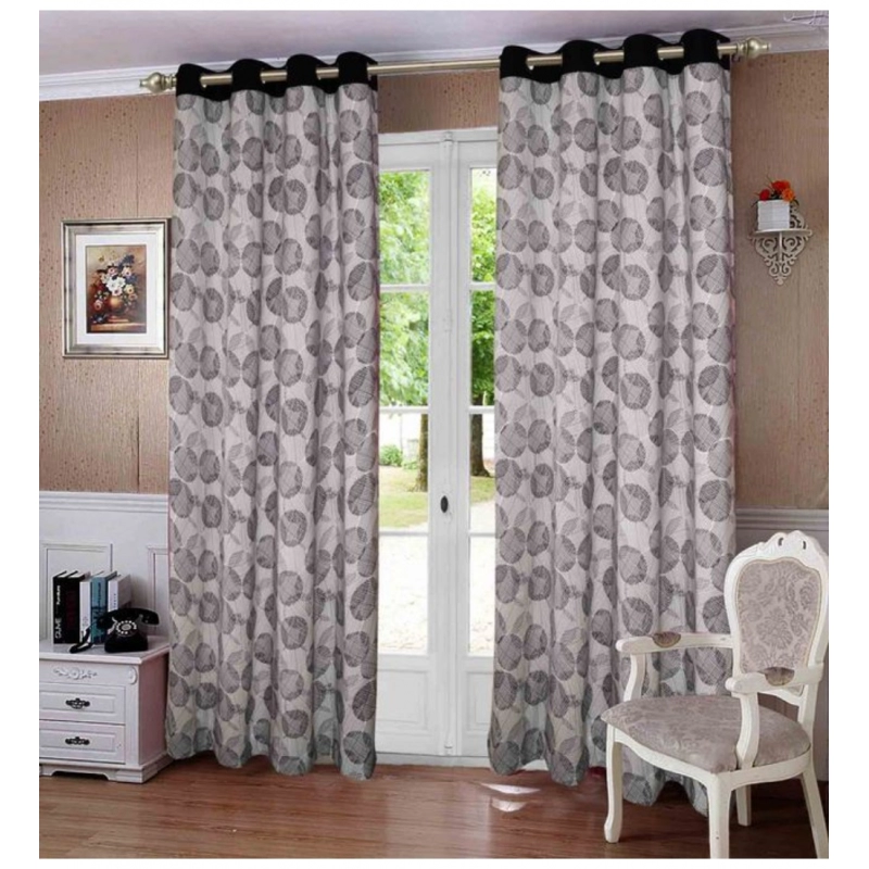 Generic Cotton Printed Curtains (Multicolor)